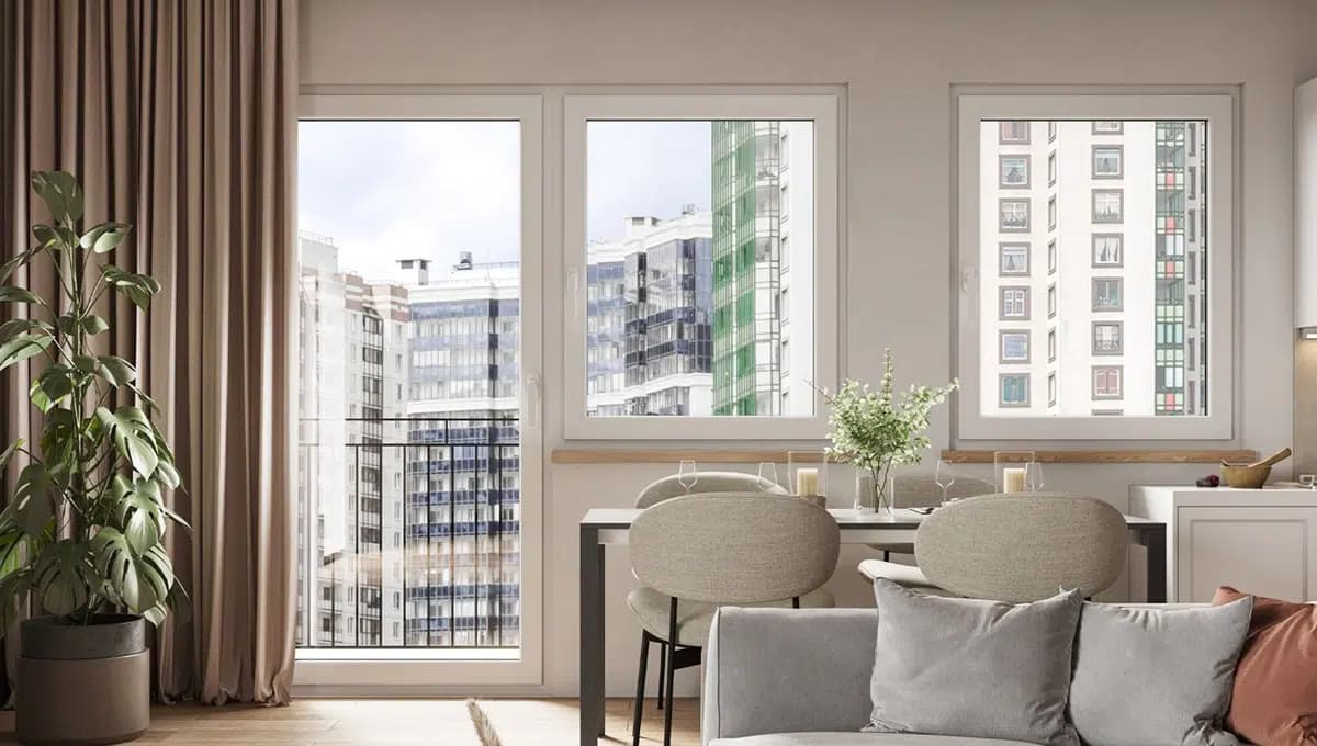 Fenêtres battantes installées sur villa moderne